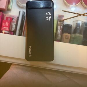 45W Black Portable Power Bank by
